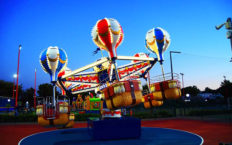 mongolfiera volante - giostra per bambini